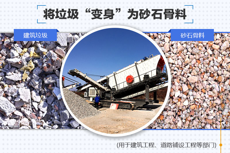 移動式破碎機(jī)輕松搞定建筑垃圾破碎